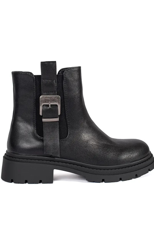 Schwarze Schuhe mit Schnallen Schwarze Schuhe mit Schnallen