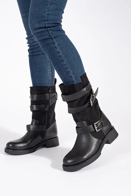 zInart dames laarzen op een lage hak...