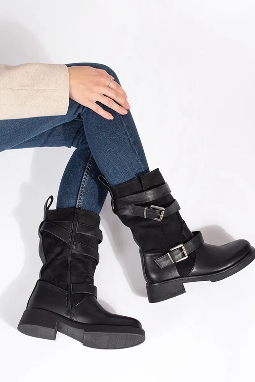 zInart dames laarzen op een lage hak...