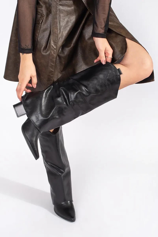 schZuarze Farbe Stiefel Zu stylu...