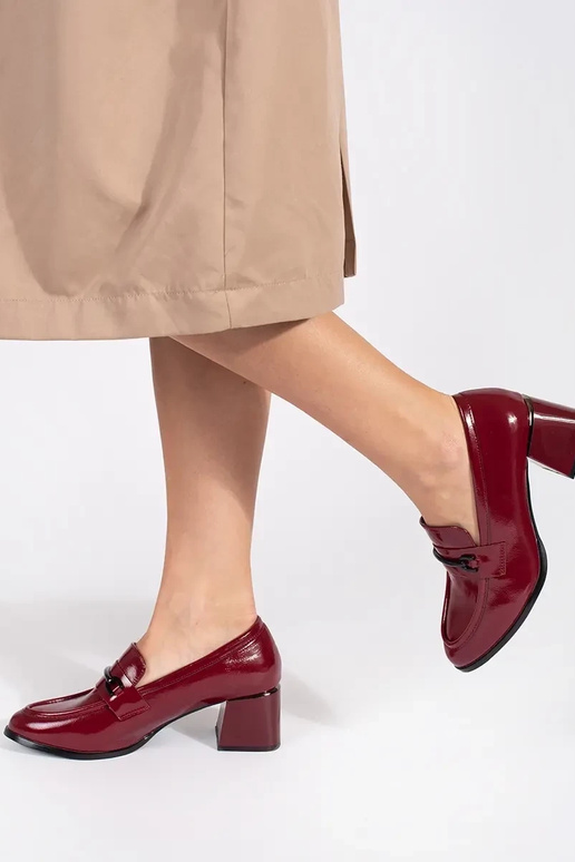 Bourgogne demi-chaussures mocassins...