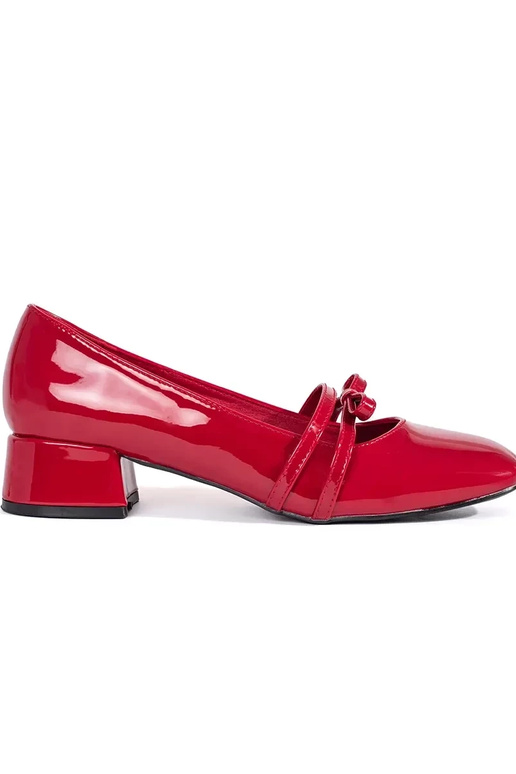 couleur rouge laqué talons hauts sur...