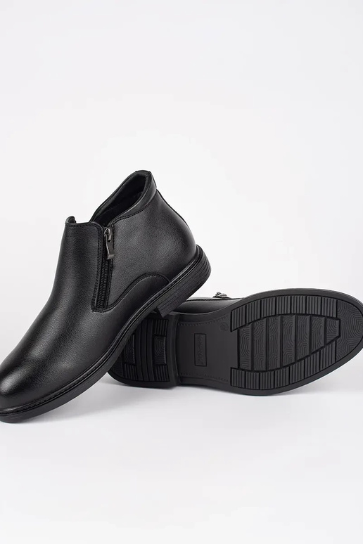 couleur noire hiver chaussures Hommes...