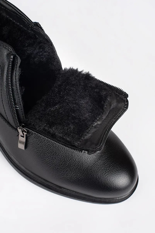 couleur noire hiver chaussures Hommes...