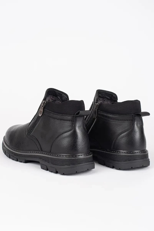 couleur noire hiver chaussures Hommes...