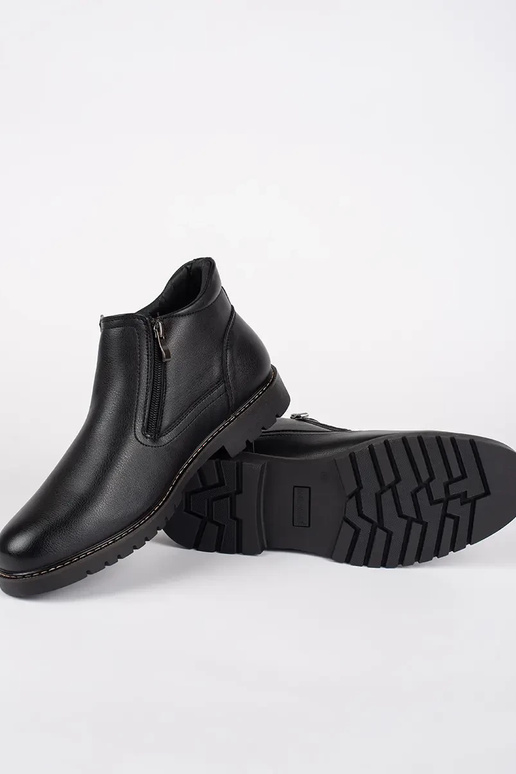 couleur noire hiver chaussures Hommes...