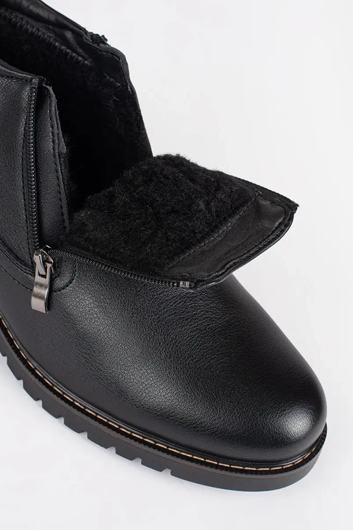 couleur noire hiver chaussures Hommes...