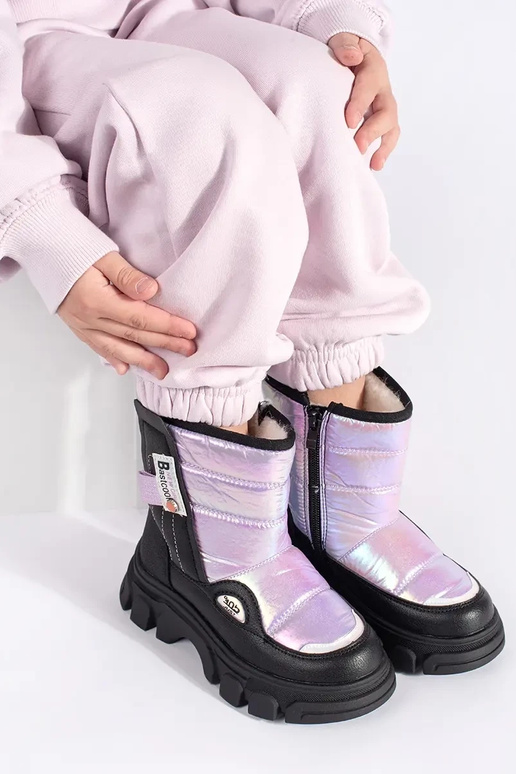 piquer Bottes de neige girly brillant piquer Bottes de neige girly brillant