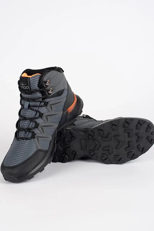 grijs geïsoleerd trekking schoenen...