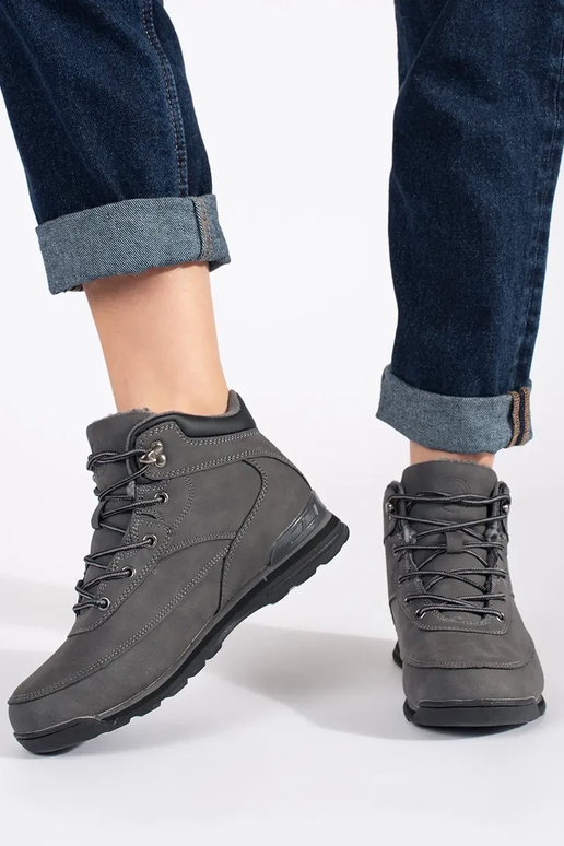 graue Farbe isolieren hohe Reitstiefel graue Farbe isolieren hohe Reitstiefel