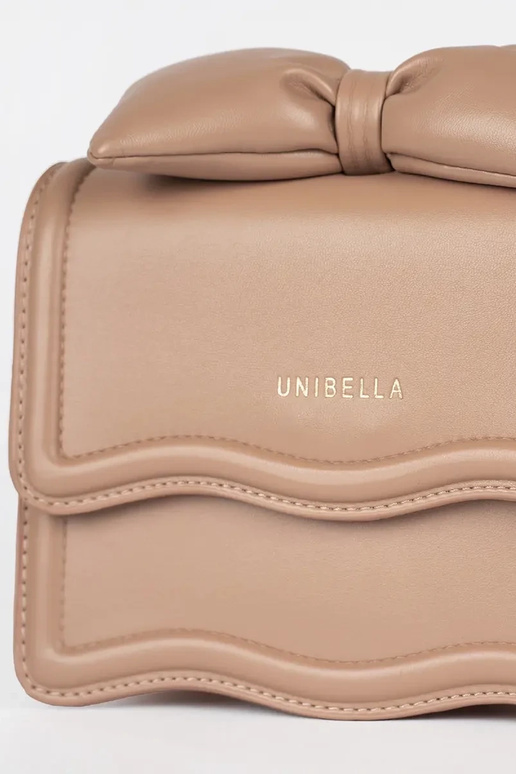 Klein beige elegante handtas met een...