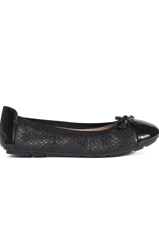 couleur noire laqué ballerines avec...