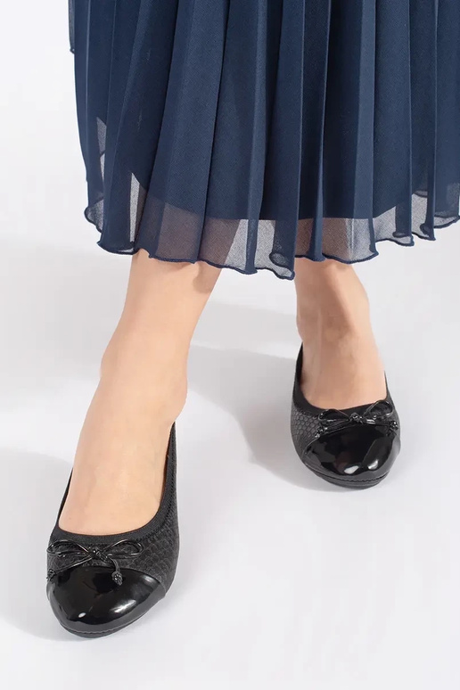 zInart gelakt ballerinas met een boog