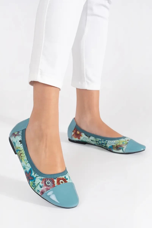 Ballerina's met lakleren neus