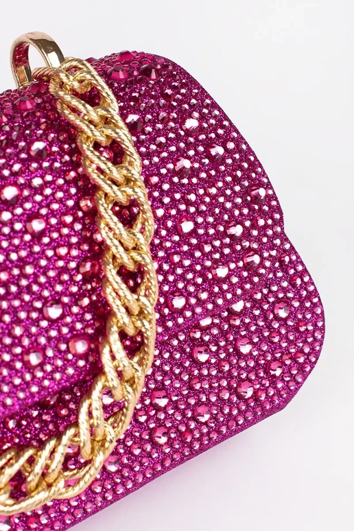 paars klein Handtas In cekiny ze...