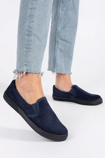 Blauwe slip-on schoenen 2