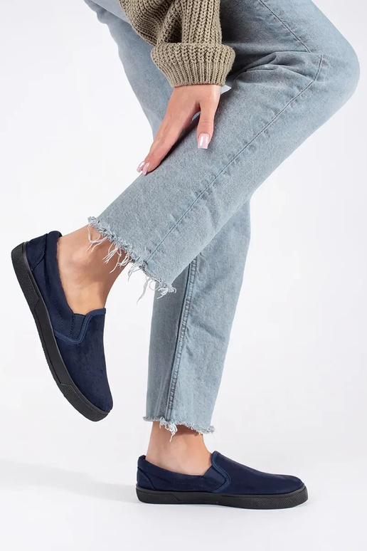 Chaussures bleues à enfilage slip-on Chaussures bleues à enfilage slip-on