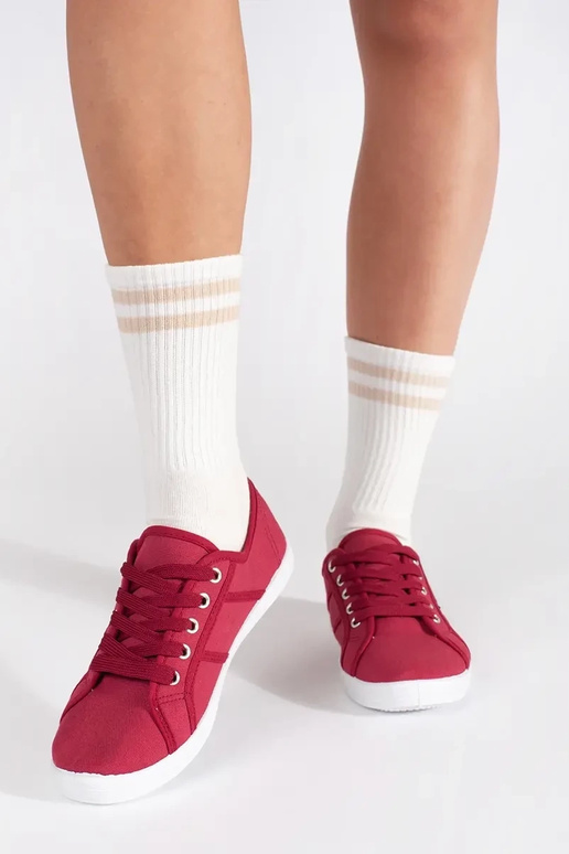 Rote Damen-Flachschuhe Rote Damen-Flachschuhe