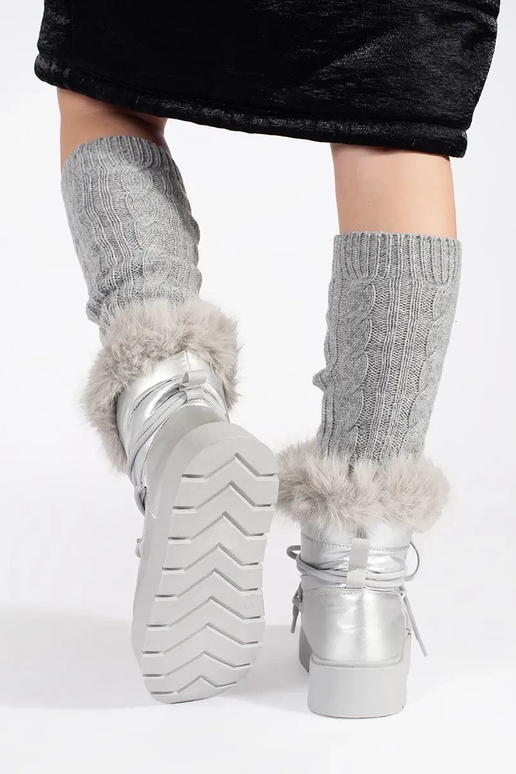couleur argent Bottes de neige pour... couleur argent Bottes de neige pour...