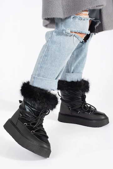 couleur noire Bottes de... 2