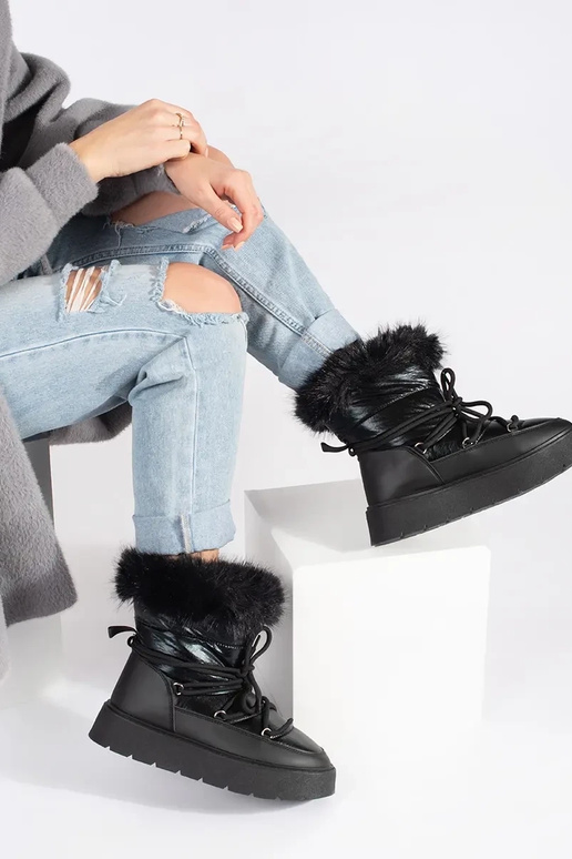 couleur noire Bottes de neige pour... couleur noire Bottes de neige pour...