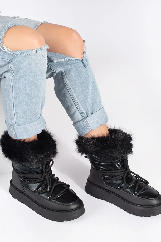 couleur noire Bottes de neige pour... couleur noire Bottes de neige pour...