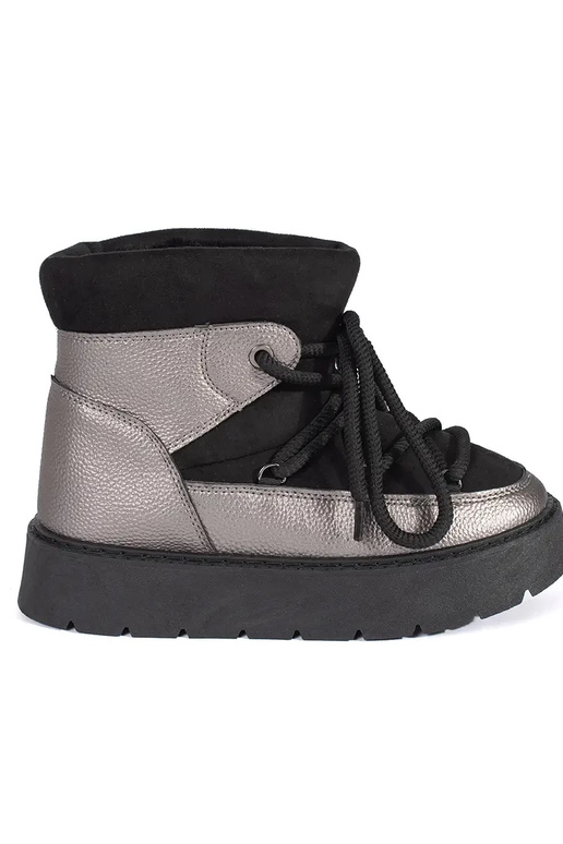 ZInart en-zilver geregen SnoInboots... ZInart en-zilver geregen SnoInboots...