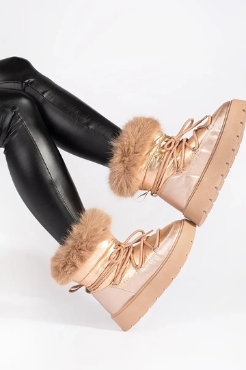 couleur dorée Bottes de... 2