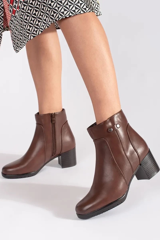 Braune Stiefel mit Absatz von Sergio...