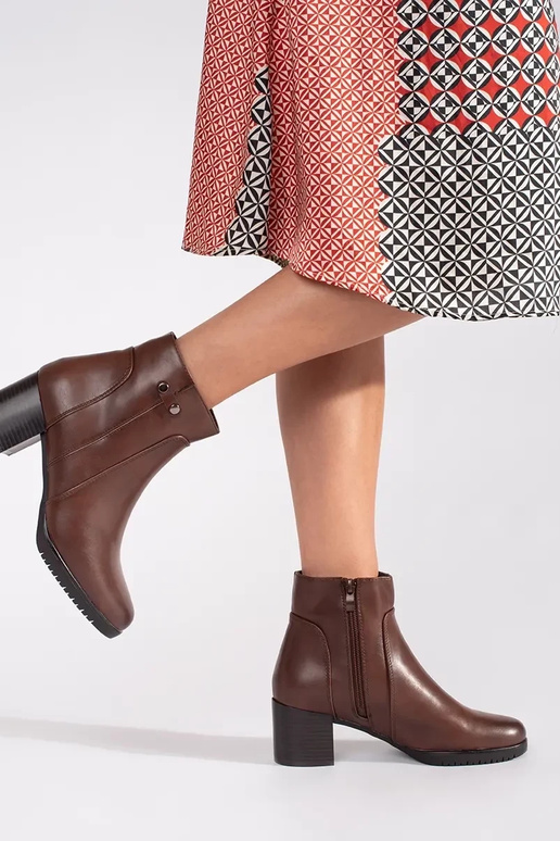 Braune Stiefel mit Absatz von Sergio...