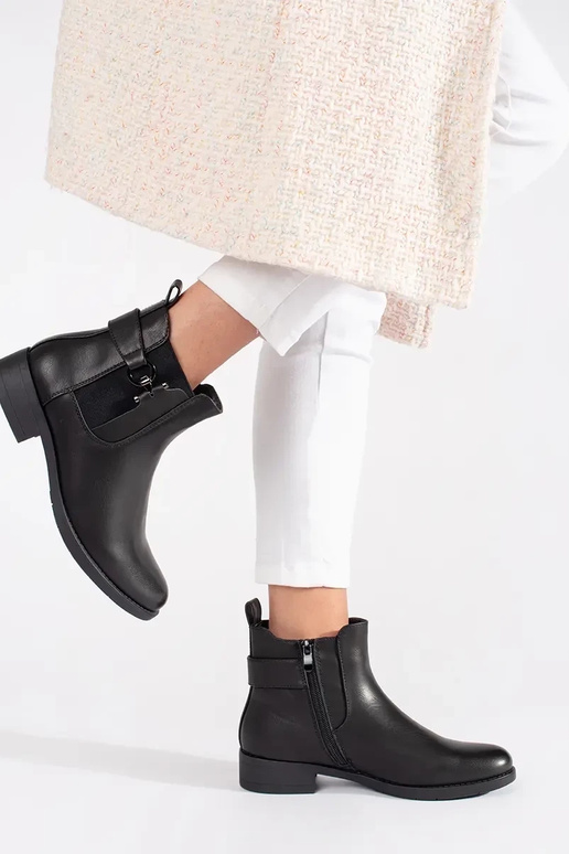 Klassieke zwarte Chelsea laarzen met...