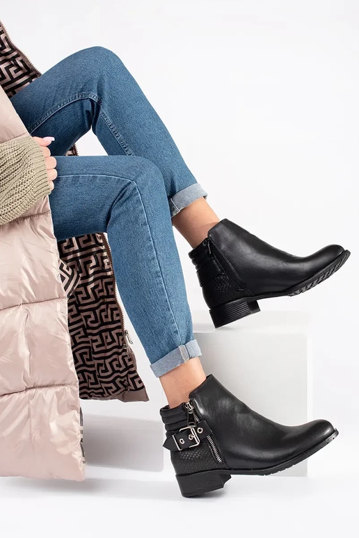 Chaussures plates femme noires