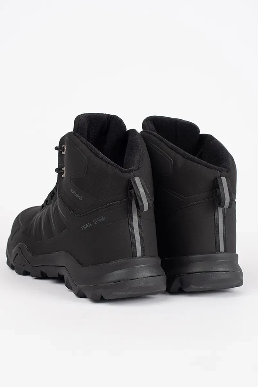 Zwarte hoge heren wandelschoenen Zwarte hoge heren wandelschoenen