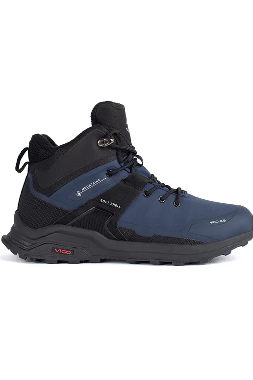 Zwarte en blauwe heren trekking schoenen Zwarte en blauwe heren trekking schoenen