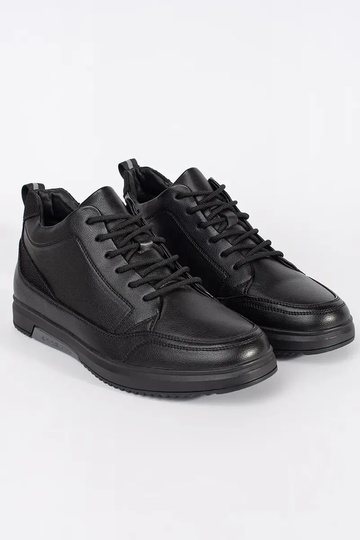 Zwarte warme heren schoenen 2