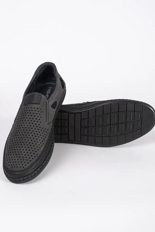 chaussures Hommes couleur grise ajouré chaussures Hommes couleur grise ajouré