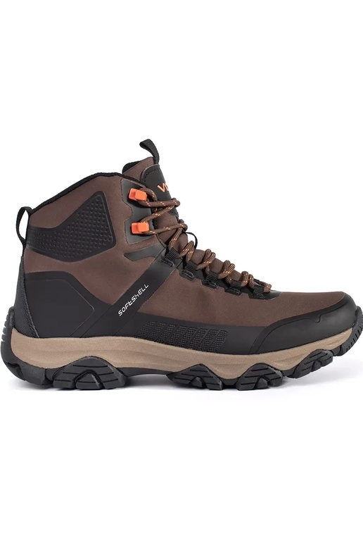 Bruine warme winter veterschoenen van... Bruine warme winter veterschoenen van...