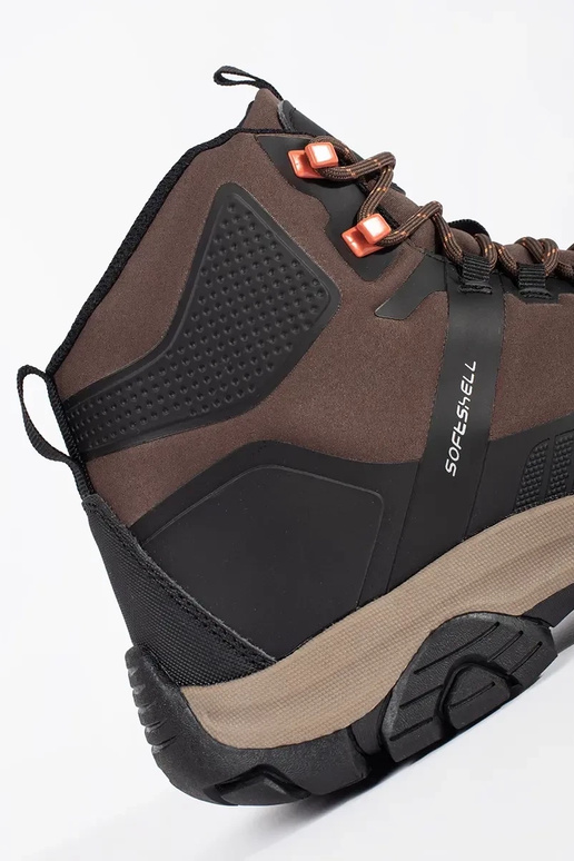 Bruine warme winter veterschoenen van... Bruine warme winter veterschoenen van...