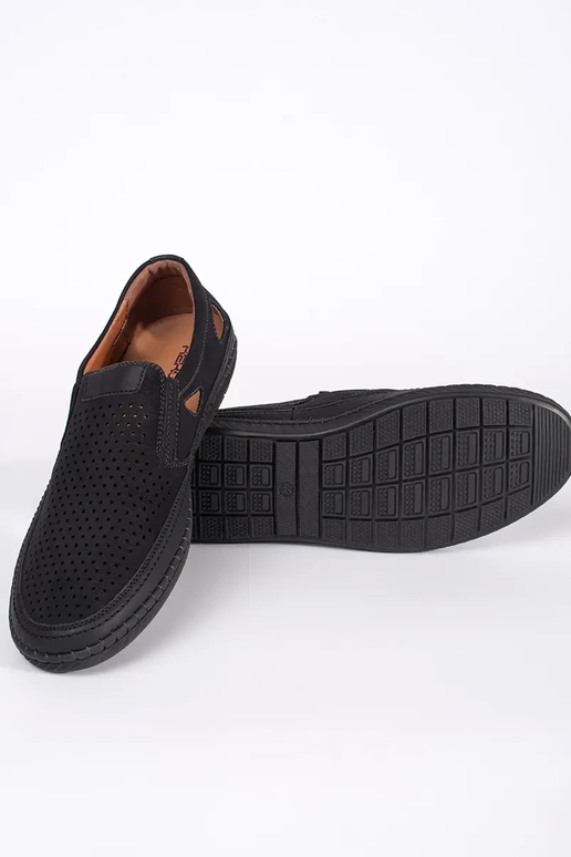 Mocassins noirs pour hommes avec des... Mocassins noirs pour hommes avec des...