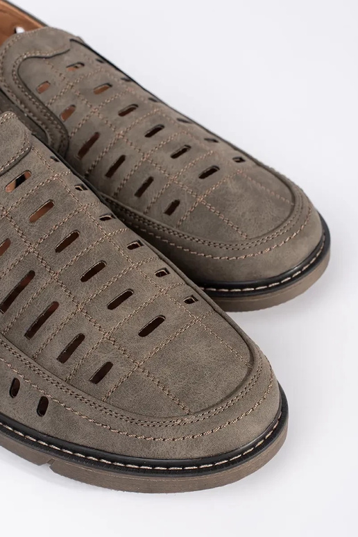 Mocassins ajourés marron pour hommes Mocassins ajourés marron pour hommes