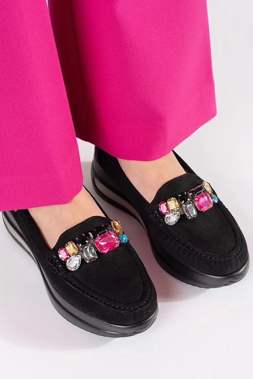 Mocassins sable sur plateforme avec... Mocassins sable sur plateforme avec...