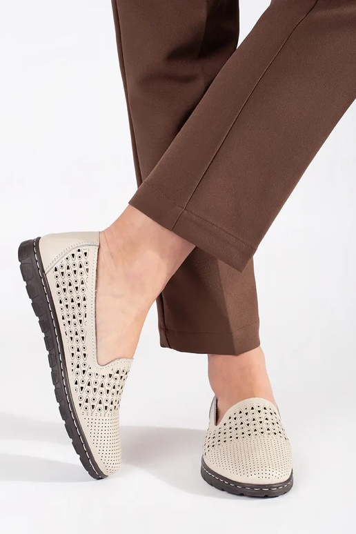 Mocassins en daim noirs sur semelle...