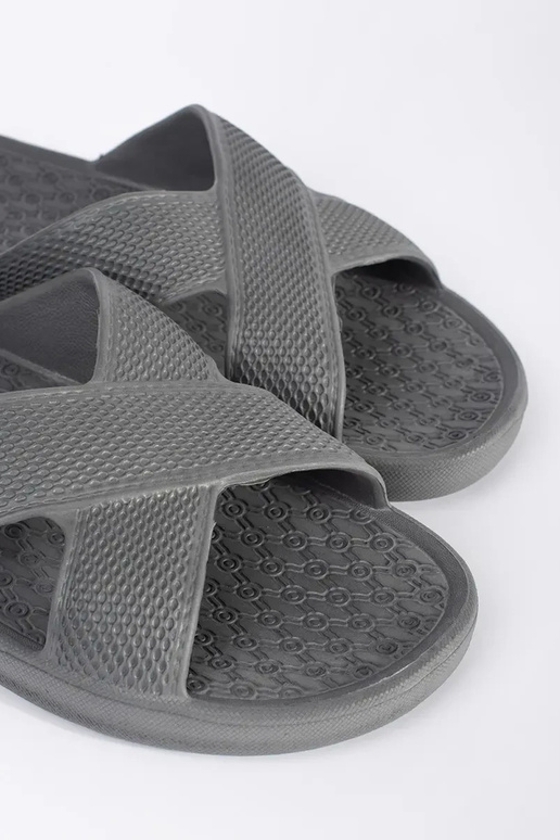 Chaussons de piscine pour hommes gris Chaussons de piscine pour hommes gris