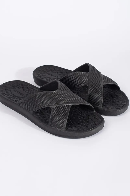 Chaussons de piscine noirs pour homme
