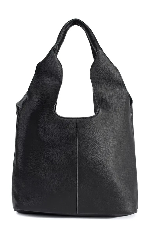 Sac noir en simili cuir grande taille