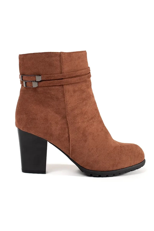 Bottines marron en daim