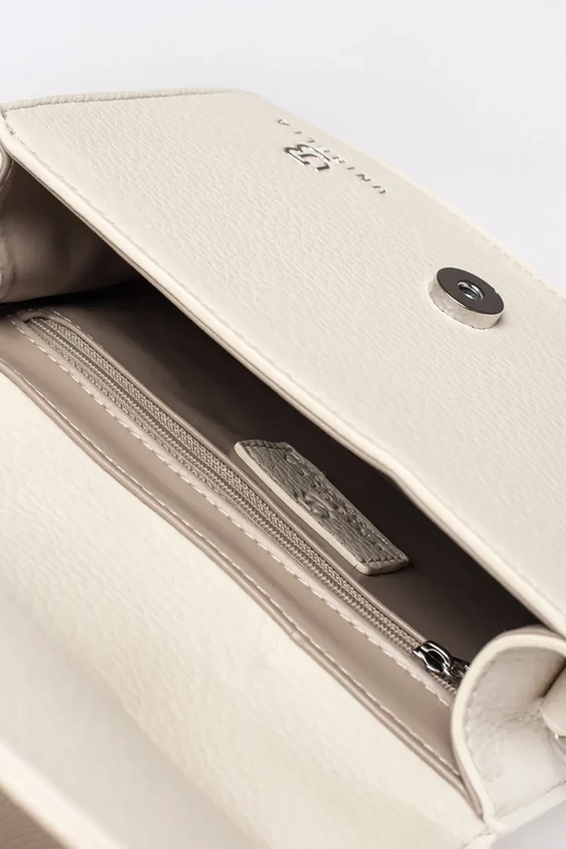 Lichtbeige kleine handtas