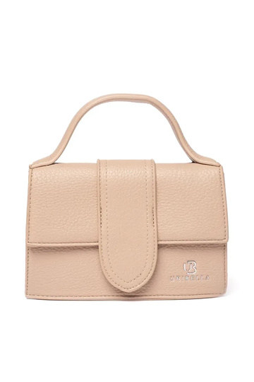 Petit sac beige avec poignée