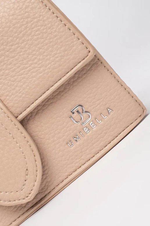 Beige kleine Tasche mit Griff