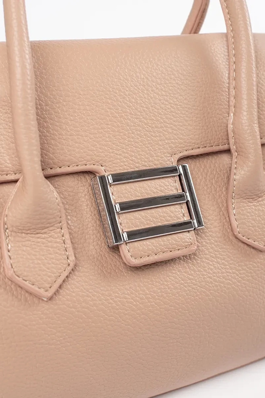 Helle Sandfarben Damenhandtasche mit...